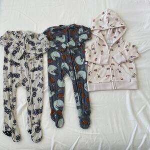 Posh Peanut Sleepers Footies One Piece Size 3-6 Bundle 3